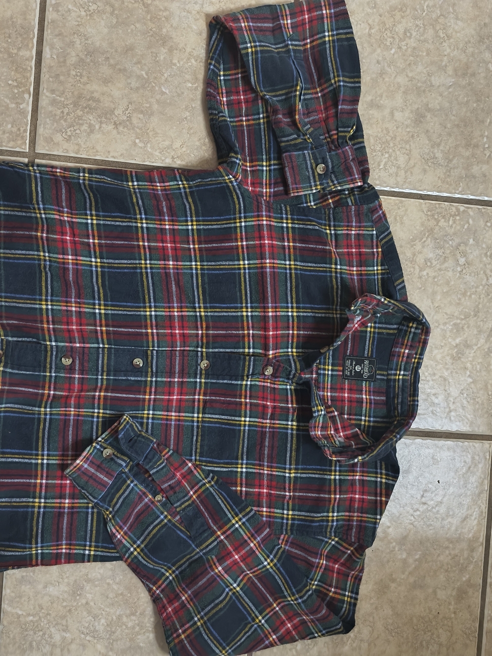 RedHead Navy, Red & Yellow Plaid Button-Down Shirt
